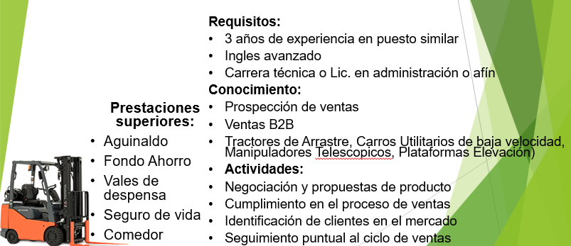 Subgerente de ventas